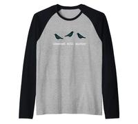 Obsessed with Murder Group of Crows Ravens Maglia con Maniche Raglan