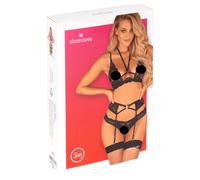 Sure, here is the translation of the product name from Hungarian to Italian: / Obsessive Alessya - completo intimo in pizzo (nero) - M/L