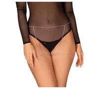 Catena da Corpo Decorativa Obsessive Bijou 905 con Strass (Argento) - Taglia Unica S-L