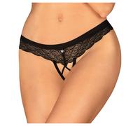 Tanga Aperto "Obsessive Chemeris" in Nero - M/L