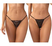 Obsessive Clara 2-pack Thong Black S/M