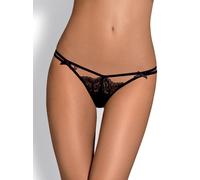 Tanga Sensuale Intensa con Doppie Fasce e Pizzo (Nero)