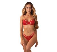 Set reggiseno in pizzo Matildea Obsessive (rosso) - L/XL