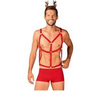 Obsessive mr rendy set di natale da uomo con boxer elastici imbracatura regolabi