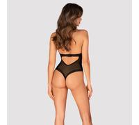 Obsessive Schwarz-Transparenter, Knapp Taglio Body Perizoma Con Opaco