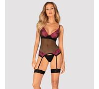 Obsessive Sexy Chemise con reggicalze e perizoma Rosenty ML