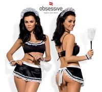 Cameriera Seducente - Set Costume Completo da Soubrette (6 pezzi)