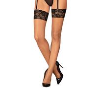 Obsessive Sexy Nude Calze con Pizzo Nero Serafia XL2XL