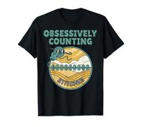 Obsessively Counting Stitches - Filato Divertente per Amanti dell'uncinetto Maglietta