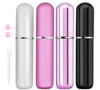 OBSGUMU 4 pezzi Mini flacone di profumo da viaggio Atomizzatore di profumo Ricaricabile 5ML Flaconi spray portatili per viaggi Vacanza Donna Uomo