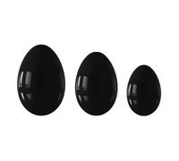 Obsidian Yoni Egg Yoni Wand Set di uova d'amore in pietra naturale uova forate e non forate per esercizi di Kegel prodotto femminile, uova senza scatola