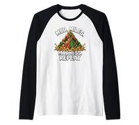 Obstacle Course Racing Mud Miles Madness Repeat Maglia con Maniche Raglan