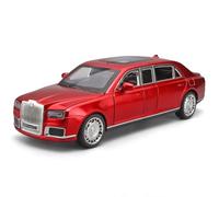 OBTABYBQX Pressofusione 1/24 For Aurus Senat Alloy Limousine Luxy Modello Auto In Scala Modello Veicolo In Metallo Raffinato Ornamenti Da Collezione Ricordo(Red)