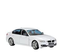 OBTABYBQX Pressofusione 1:24 Para BMW Serie 3 335i Escala Modelos De Coches De Aleación Exquisita Puerta Abrible Vehículo Modelo Adornos Colección Ricordo(White)