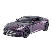 OBTABYBQX Pressofusione 1:32 For Aston Martin DB12 GT Coupé Modelli Di Auto In Lega Scala Squisito Metallo Modello Di Veicolo Collezione Display Ricordo(Purple)