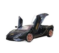 OBTABYBQX Pressofusione Modelli Auto In Lega Lamborghini Sian In Scala 1/32 Replica In Miniatura Modello Di Veicolo Simulazione Decorazione Collezione Ricordo(Black)