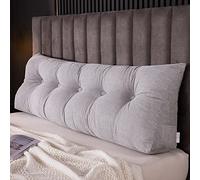 OBTUSS - Cuscino grande per testiera da letto, per lettura, cuscino da comodino, cuscino lungo per divano, 60x50x20cm, cuscino triangolare per schienale, cuscino di supporto per la schiena