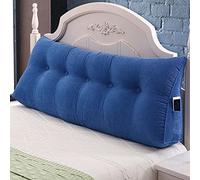 OBTUSS - Cuscino grande per testiera da letto, per lettura, cuscino da comodino, cuscino lungo per divano, 80x50x20 cm, cuscino triangolare per schienale, cuscino di supporto per la schiena