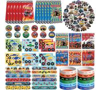Obussgar Monster Truck Party Favor Supplies include borse regalo a tema Monster Truck, adesivi, badge, bracciali, per feste di compleanno per bambini