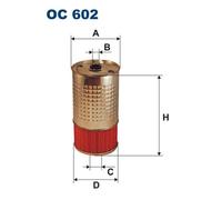 OC602 Filtro olio Filtron