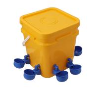 Oca - Abbeveratoio automatico per polli con botte a mano da 12 l, attrezzatura per bere pollame per anatra oca (OUCRIYs91zor5h3i-14)