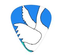 Oca bianca allarga le ali Plettri per chitarra in dimensioni sottili, medie e spesse, set da 12 pezzi, adatto per chitarra elettrica e vari strumenti