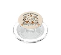 Oca cristiana che cammina con la fede del Signore PopSockets PopGrip per MagSafe