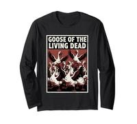 Oca dei Morti Viventi Zombie Horror Divertente Undead Maglia a Manica