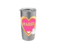 Oca Francia Mariée Francese Sposa Bicchiere termico in acciaio inox doppia parete