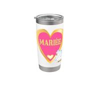 Oca Francia Mariée Francese Sposa Bicchiere termico in acciaio inox doppia parete