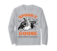 Oca Spaventosa Divertente Oca Scheletro Sciocchi Halloween Maglia a Manica