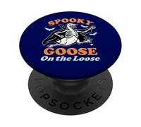 Oca Spaventosa Divertente Oca Scheletro Sciocchi Halloween PopSockets PopGrip Adesivo