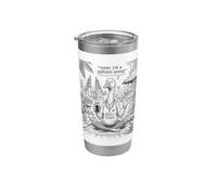 Oca stupida di Bali Yoga Bicchiere termico in acciaio inox doppia parete