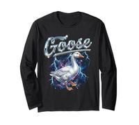 Oca Vintage Anni '90 Silly Retro Funny Goose 80 Uomini Donne Maglia a Manica