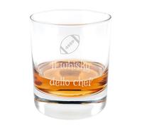 Ocadeau Bicchiere da whisky inciso personalizzato - Bicchiere a bordo diritto con incisione di testo - Bicchiere da aperitivo con alcol - Bicchiere da whisky personalizzato