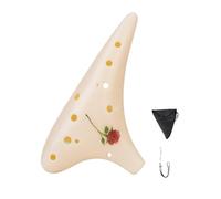 Ocarina 1 pezzo in ceramica a 12 fori for l'apprendimento automatico dell'educazione musicale e la partecipazione di ensemble(Color 4)
