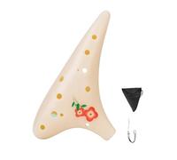 Ocarina 1 pezzo in ceramica a 12 fori for l'apprendimento automatico dell'educazione musicale e la partecipazione di ensemble(Color 2)