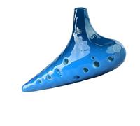 Ocarina 12 Buche Beginner Sea Wave 12 Buche Ocarina SF Tune Con Cordino E Borsa Protettiva Ocarinawind(Blue)