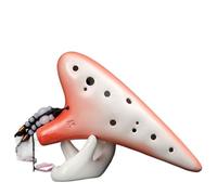 Ocarina 12 Buche Contralto Per Principianti Studente Introduttivo Di Ocarina Che Suona Uno Strumento Arancione Rosso