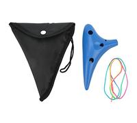 Ocarina 12 Buche in Plastica Strumento a Fiato Portatile Blu con Suoni Splendidi Design Compatto per Principianti e Professionisti Ideale per Casa Concerti e Viaggi