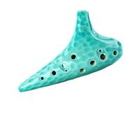 Ocarina 12 Buche Treble G Beginner Sea Wave Ocarina SG Tune A 12 Buche Con Cordino E Borsa Protettiva Ocarinawind(Green)
