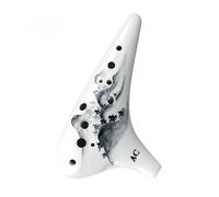 Ocarina 12 Fori Contralto C Tono Rilievo Scultura Ceramica Ocarine Strumenti Musicali(F)