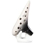 Ocarina 12 Fori Graduale Crack Tono Alto Tasto Sol Suonare Pratica Principiante Apprendimento Ocarina(Black)