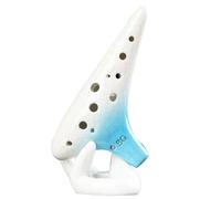 Ocarina 12 Fori Graduale Crack Tono Alto Tasto Sol Suonare Pratica Principiante Apprendimento Ocarina(Blue)