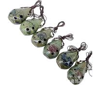 Ocarina 6 fori grande doppio orecchio folk antico strumento musicale per principianti