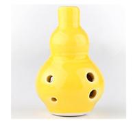 Ocarina a 3 colori Ocarina a 6 fori Alto C Tono Ocarina per principianti Ciondolo in ceramica didattico (Color : Yellow)