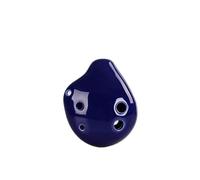 Ocarina A 4 Colori, 6 Fori, Ocarina Colorata, Tono C, Ciondolo In Ceramica Per Principianti (Color : Blue)