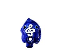 Ocarina A 4 Colori A 6 Fori Piccola Ocarina Alto C Tono Ocarina Per Principianti Ciondolo In Ceramica Didattico (Color : 01)