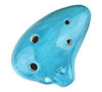 Ocarina A 4 Colori A 6 Fori Piccola Ocarina Alto C Tono Ocarina Per Principianti Ciondolo In Ceramica Didattico (Color : Blue)