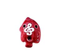 Ocarina A 4 Colori A 6 Fori Piccola Ocarina Alto C Tono Ocarina Per Principianti Ciondolo In Ceramica Didattico (Color : 02)